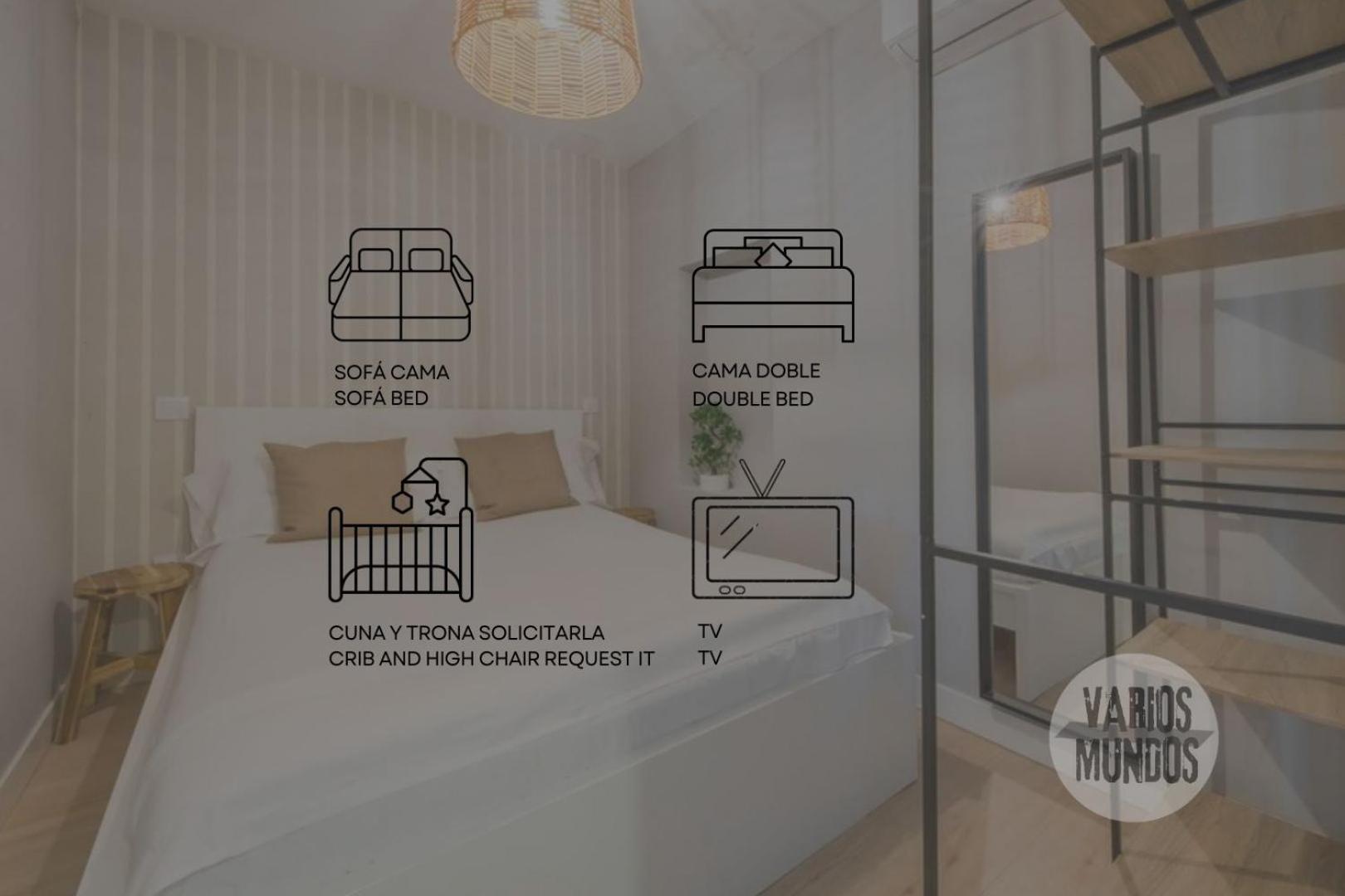 New&Cool Apt En El Centro De Madrid Para 9Pax E2 Exteriör bild